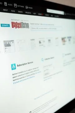 Internet archive wayback machine website Stock Photos