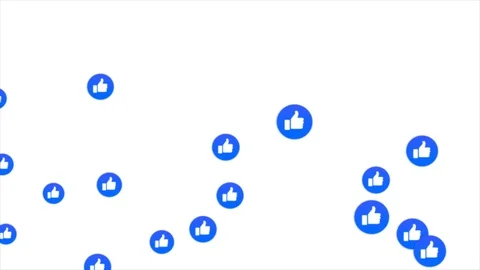 Internet audience clicking like, thumbs up with alpha transparent background Stock Footage 98504029