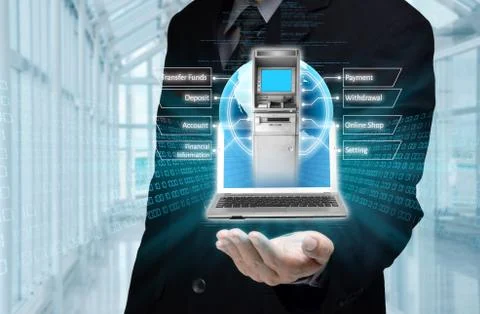 Internet banking concept Stock Photos