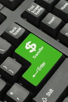 Internet Banking Electronic Transfer Stock Photos