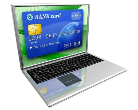 Internet banking Illustrazione stock