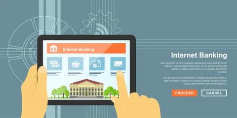 Internet banking Stock Illustration