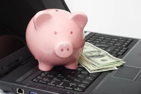 Internet banking Stock Photos