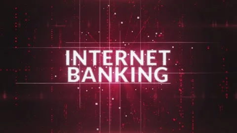 Internet Banking Word Data Server Classic Background Stock Footage 342457863