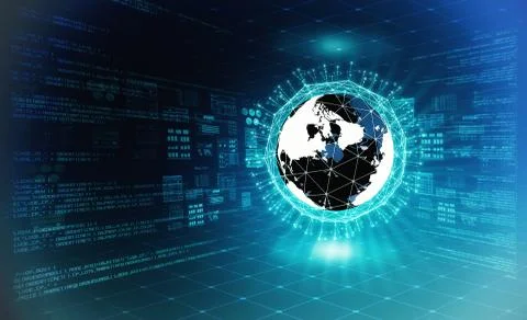 Internet big data concept Stock-Illustration