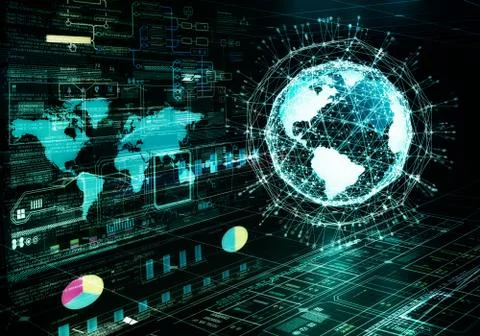 Internet big data concept Stock-Illustration