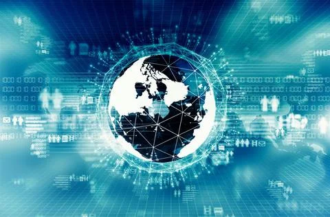  internet big data concept Internet Big data visualization. Conceptual ima... Stock Photos