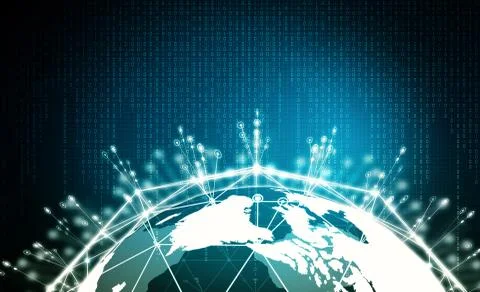 Internet big data information concept Stock Illustration