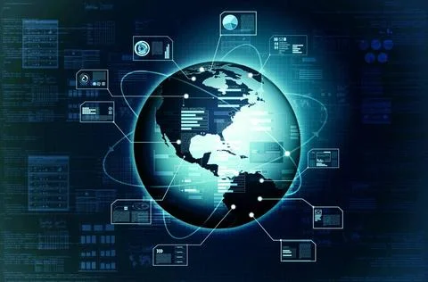  Internet big data technology concept Internet big data information techno... Stock-Fotos