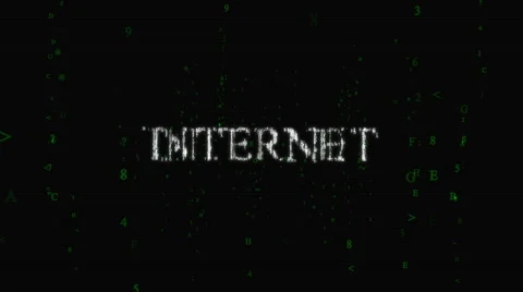 Internet Binary Code Intro Stock Footage 68460299