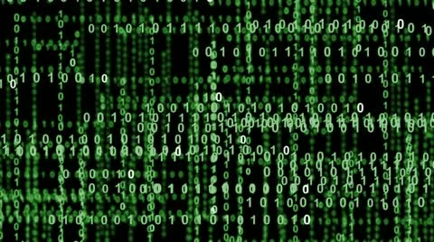 Internet binary data highway green 10844 Stock Footage 18077967