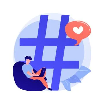 Internet blogging, vlogging vector concept metaphor. Stock Illustration