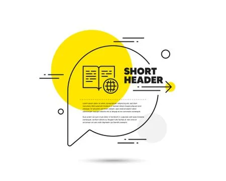 Internet book line icon. Web document sign. Vector 스톡 일러스트