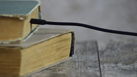 Internet book. Transferring a book to the Internet 47 Video stock 88865124