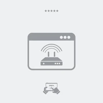 Internet  box icon Stock Illustration
