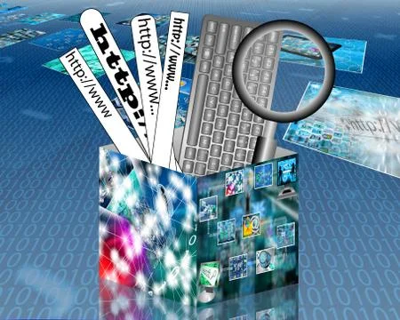 Internet box Stock-Illustration