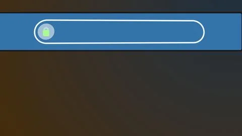 Internet browser address bar with lock 库存照片