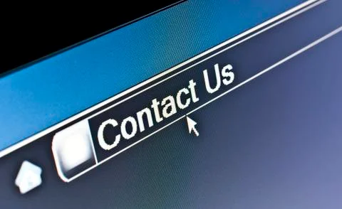 Internet Browser Contact Us Concept Stock Photos