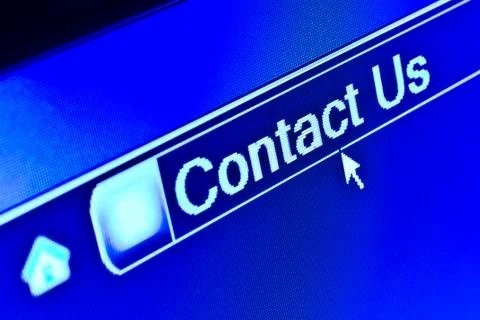 Internet Browser Contact Us Concept Stock Photos