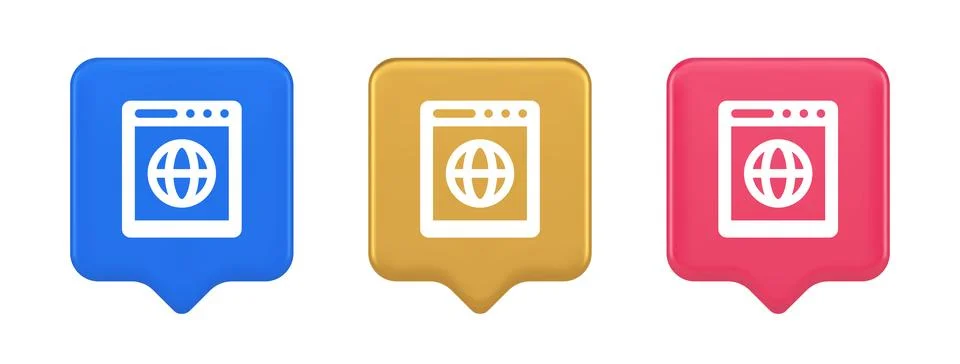 Internet browser global wireless connection button cyberspace virtual network Illustrazione stock