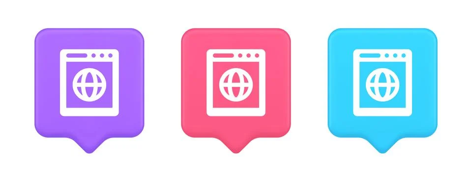 Internet browser global wireless connection button cyberspace virtual network 库存插图