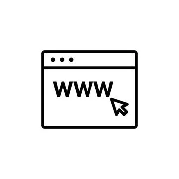Internet Browser Icon Ideal for Web Navigation Illustrazione stock