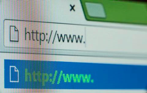 Internet browser Stockfoto's