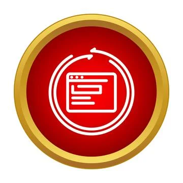 Internet browser refresh loading update cycle icon Stockillustratie