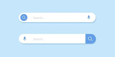 Internet browser search bar frame. Search engine for UI UX design and web b.. Illustrazione stock
