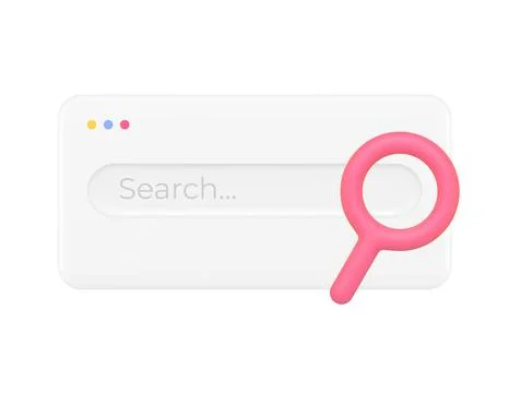 Internet browser search bar information web site form navigation tab menu 3.. Illustrazione stock