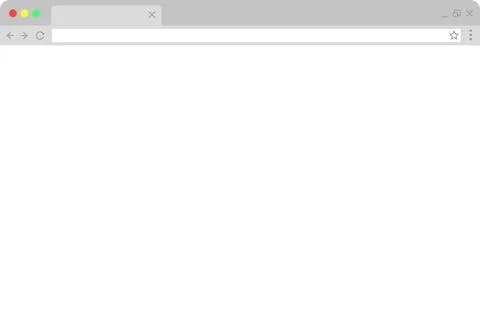 Internet browser window. Blank screen web page. Vector site mockup. Stock Illustration