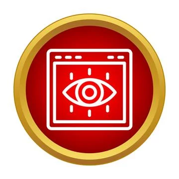 Internet browser window tracking view monitoring online activity Illustrazione stock