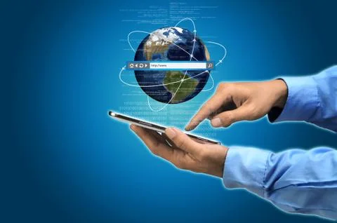 Internet browsing Stock Illustration