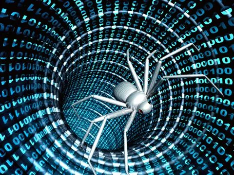 Internet bug Stock Illustration