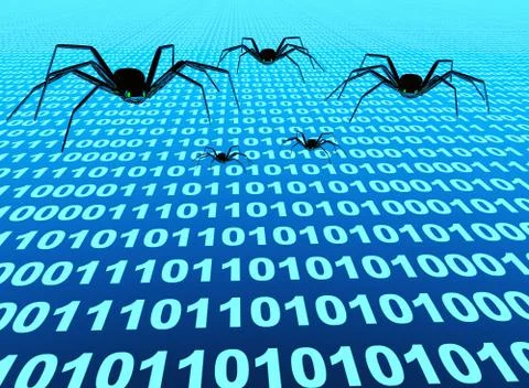 Internet bugs Stock Illustration