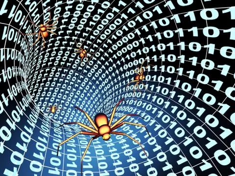 Internet bugs Stock Illustration