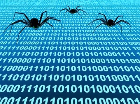 Internet bugs Stock Illustration
