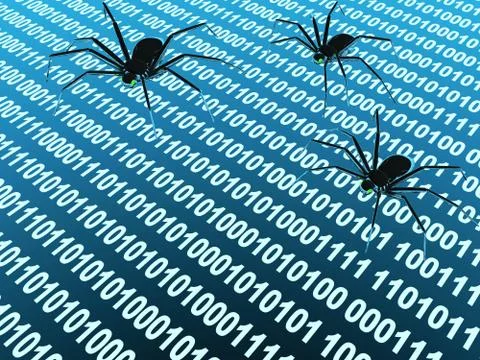 Internet bugs Stock Illustration