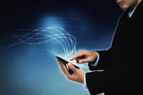 Internet for Business Concept Stock Illustration