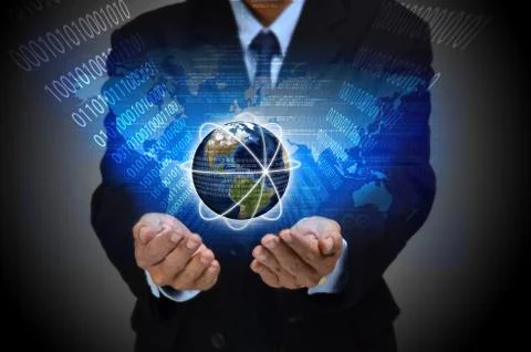 Internet for Business Concept Stock Illustration