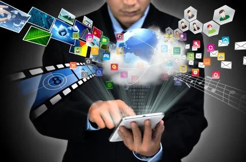 Internet for Business Concept Stock Illustration