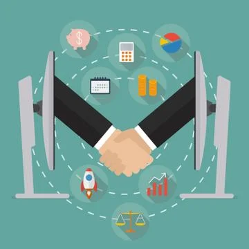 Internet business ecommerce concept Stock Illustration