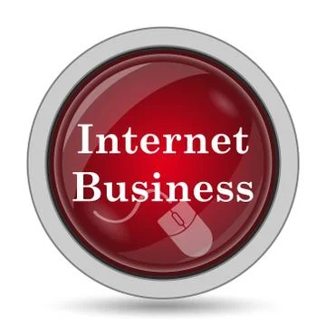 Internet business icon. Internet button on white background.. Stock Illustration