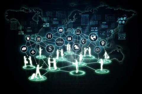 Internet business Stock Illustration