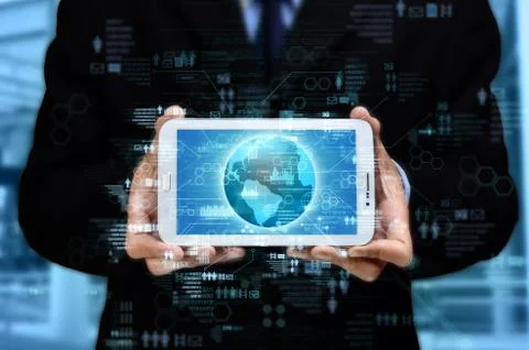 Internet Business Network 스톡 사진