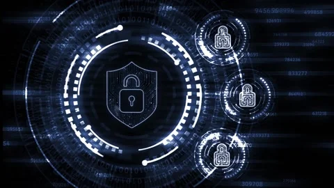 Internet, business, Technology and network concept. Cyber security data prote Stock Footage 149413062