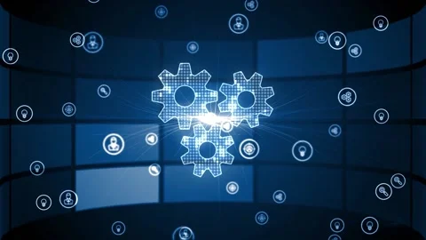 Internet, business, Technology and network concept. Automation Software Techn Stock Footage 149413428