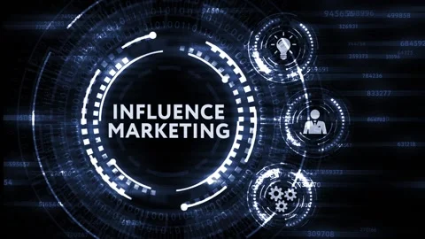 Internet, business, Technology and network concept. Influencer marketing conc Vídeo Stock 149414071