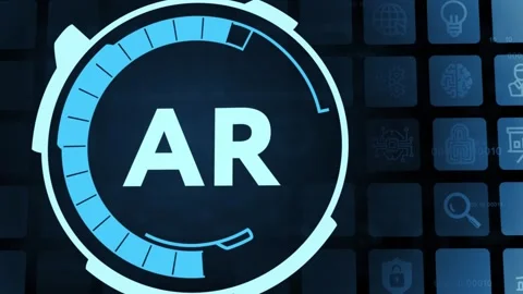 Internet, business, Technology and network concept. Ar, augmented reality ico Stock Footage 149414102