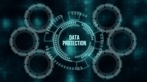Internet, business, Technology and network concept. Cyber security data prote Stock Footage 158109014
